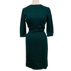 Vntg 60’s Gay Gibson Forrest green midi dress approx size 6